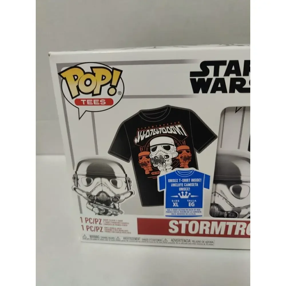 Star Wars Funko Stormtrooper And Tee Shirt (METALLIC) XL #296